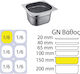 Продукт Gastronorm Неръждаема стомана GN1/6 с дълбочина 150мм