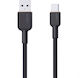 Aukey CB-NAC1 Редовна USB 2.0 Кабел USB-C мъжки - USB-A мъжки 60W Черен 1м