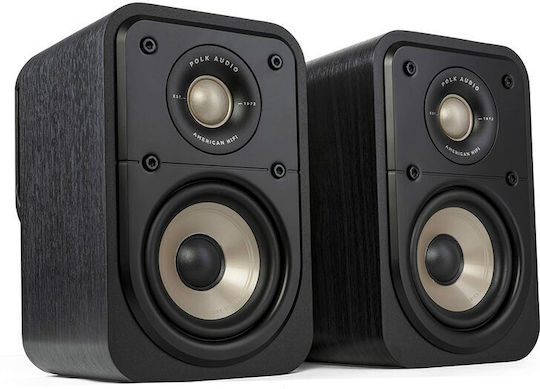 Polk Audio Signature Elite ES10 Ζεύγος Ηχείων Hi-Fi Βιβλιοθήκης 100W 2 Δρόμων Π13.7xΒ2.7xΥ21.3εκ. Μαύρο