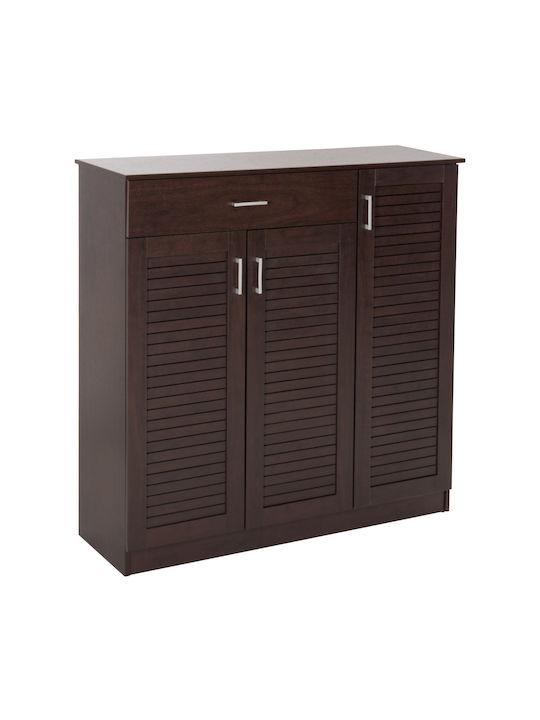 Proby Wooden Shoe Organizer Wenge 120x37.5x121.5cm