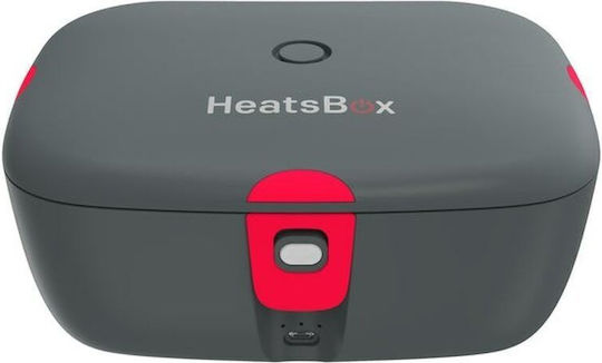 Plastic Electric Lunch Box Heatsbox Black 925ml