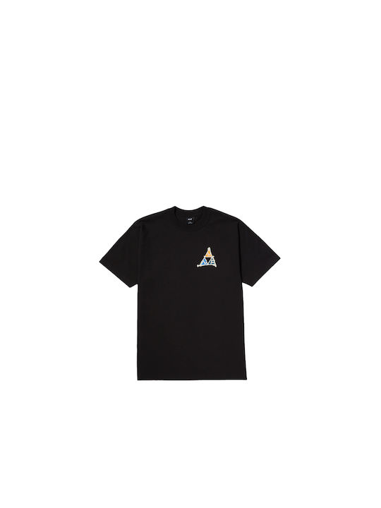 HUF Tt Ανδρικό T-shirt Κοντομάνικο Μαύρο