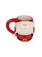 Out of the Blue Weihnachtlicher Becher Keramik Weihnachtsmann 400ml