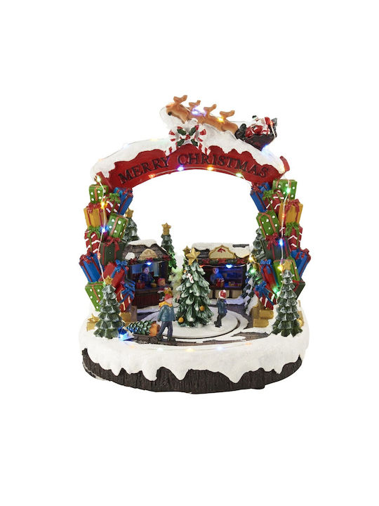 TnS Weihnachts- Beleuchtete Dekorative Darstellung mit Bewegung 30x24x18cm