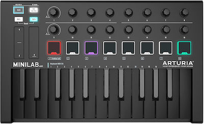 Arturia Midi Keyboard Minilab 3 Μαύρο Deep Black