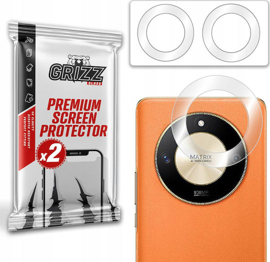 GrizzGlass Hybridglass Camera Protection Tempered Glass Transparent for the Honor X50