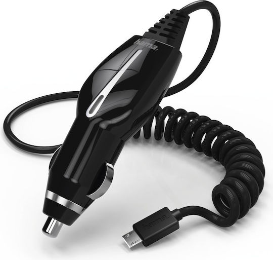 HAMA HAMA Handy-Autoladegerät 1.2A Schnellladen mit Mikro-USB Kabel Schwarz Farbe