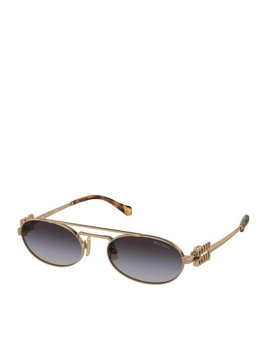 Miu Miu Sunglasses Χρυσά with Metal Frame & Black Lens Miu Miu Sunglasses Χρυσά with Metal Frame & Black Lens