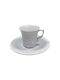 Cryspo Trio Set of Cups Coffee Porcelain White 110ml 6pcs