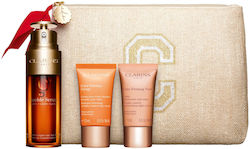 Clarins Firming Double Suitable for All Skin Types with Serum / Face Cream / Toiletry Bag 50ml