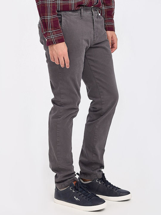 Rook Men's Trousers Chino Elastic in Slim Fit Greene