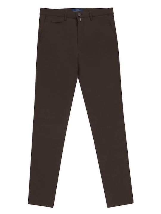 Prince Oliver Men's Trousers Chino coffee