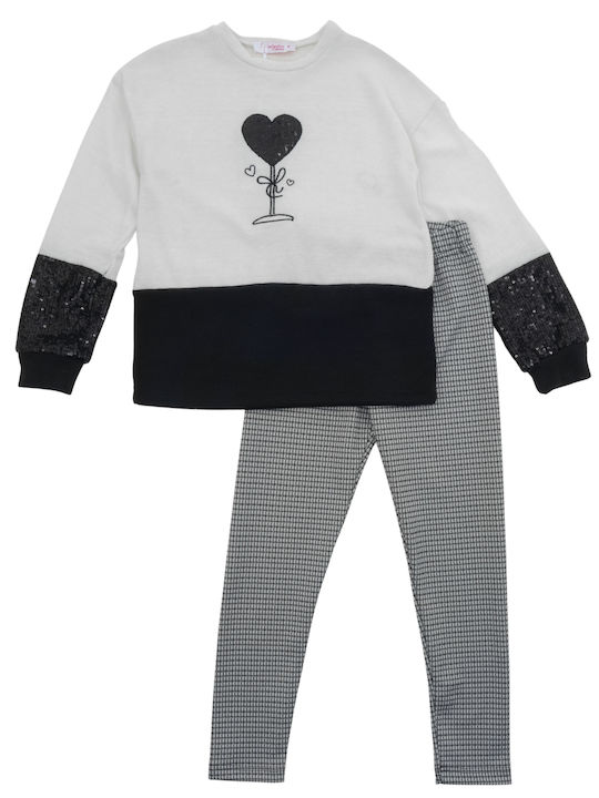 Babylon Kids Set with Leggings Winter 2pcs White