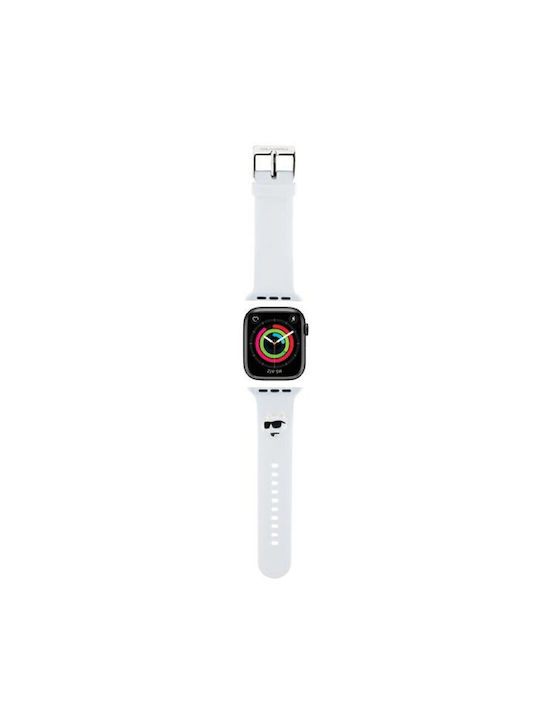 Karl Lagerfeld Choupette Heads Λουράκι Λευκό (Apple Watch 38/40/41mm)
