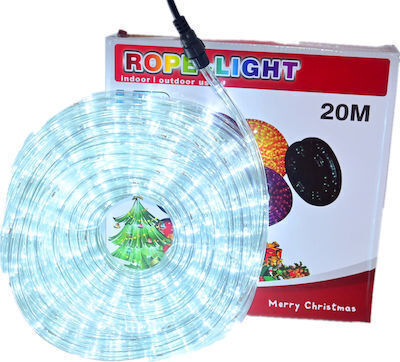 Țeavă luminată 20m 220V Alb rece cu Programe 20m IP20