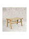 Stools Footstool Wooden Naima Beige 1pcs 60x45x35cm