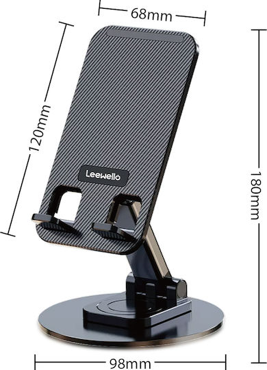 Leewello Desk Stand for Mobile in Black color 783161