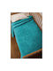 Anna Riska Blanket Nursery Swaddling Blankets Bear Velvet Petrol Blue Petrol Blue 110x80cm