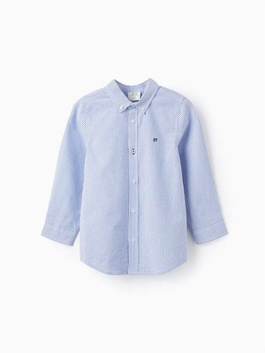 Zippy Kids Striped Shirt Light Blue