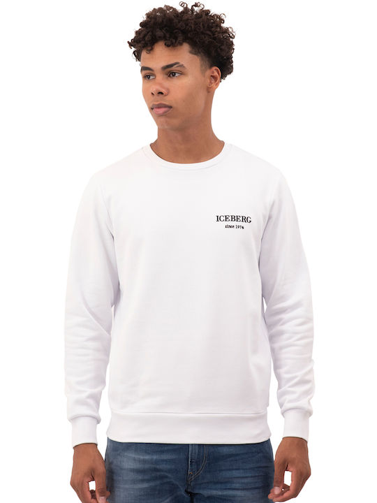 Iceberg Felpa Hanorac pentru bărbați MEN'S FUTERS Color: White (1101/BIANCO OTTICO)