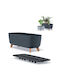Prosperplast Gracia Case Саксия Пластмаса Въглени 58x24x23.5см.
