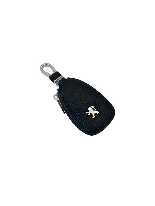 Savil Keychain Leather Black