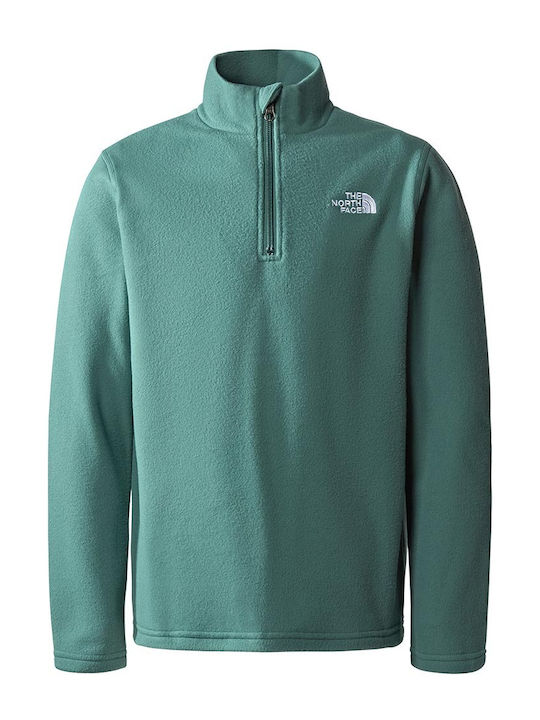 Kids' Shirt Long Sleeve Turquoise GLACIER 1/4 ZIP