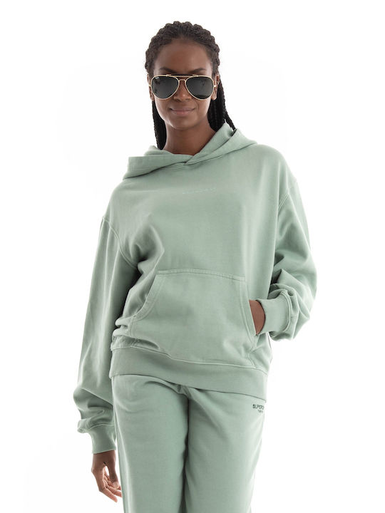 Superdry Embroidered Women's Hooded Sweatshirt Aquamarine