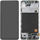 Οθόνη Lcd mit Touch-Mechanismus und Rahmen für Galaxy A51 (Schwarz)