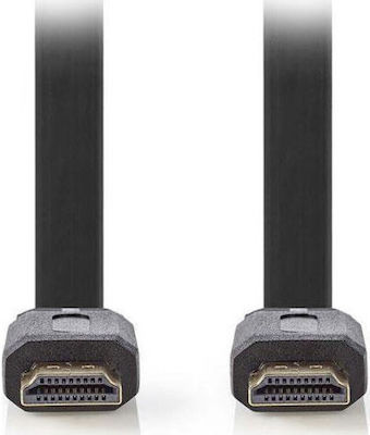 Hd 1080 Flat Cable HDMI male - HDMI male 2m Black