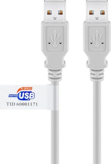 Goobay 2m USB 2.0 Cable A-Male Gray (50796)