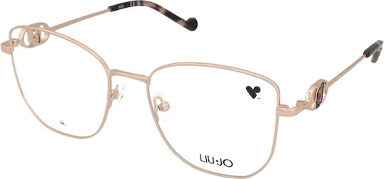 Liu Jo Women's Metal Gold Prescription Eyeglass Frame LJ2168-770