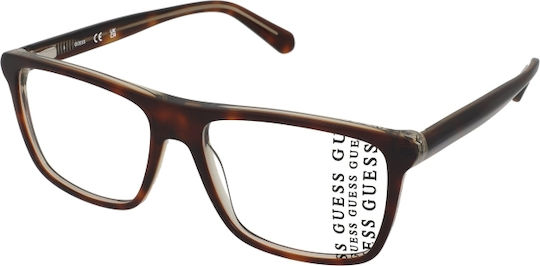 Guess Мъжки Пластмасов Рамка за Очила Кафяв GU50071 052