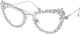 Swarovski Дамски Металик Рамки За Очилa Сребристи SK7011 4001SB
