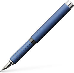 Faber-Castell Calligraphy Pen Fine Blue with Blue Ink