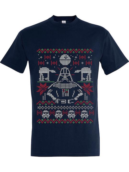 Ugly Christmas T-shirt Krieg der Sterne Marineb...