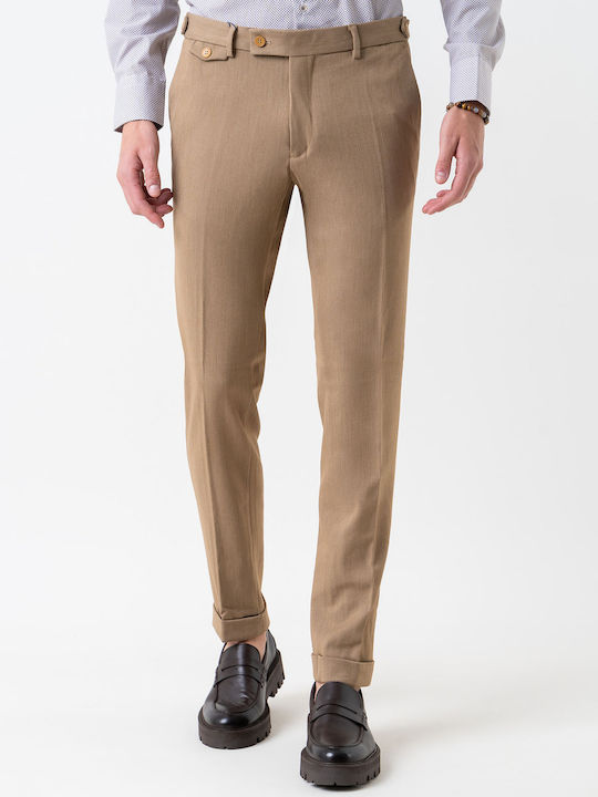 Artisti Italiani Trousers Chino Elastic Beige