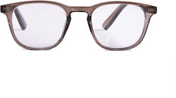 Frog Optical Reading Glasses +2.50 in Brown color