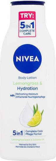 Nivea Lemongrass Ενυδατικό Body Serum για Ξηρές Επιδερμίδες 400ml