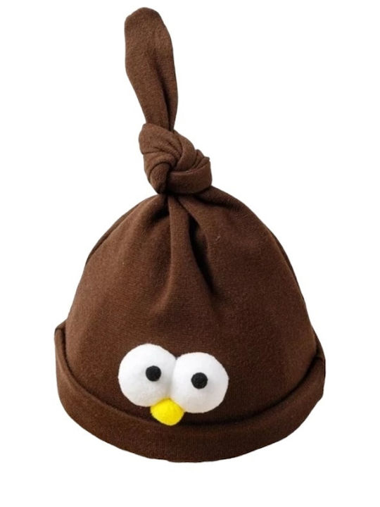 Kids Beanie Fabric Brown