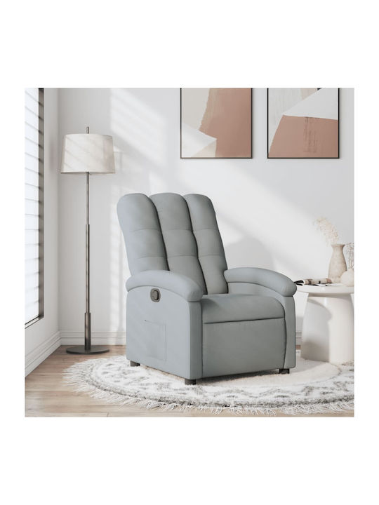 Πολυθρόνα Relax με Υποπόδιο Ανοιχτό Γκρι 70x93x...