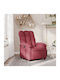 Relaxsessel mit Fußhocker Bordeaux 70x93x101cm