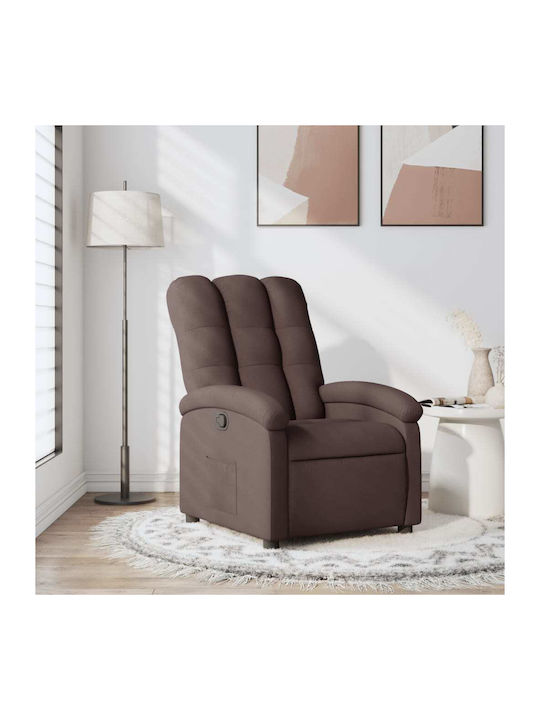 Relaxsessel mit Fußhocker Dark Brown 70x93x101cm