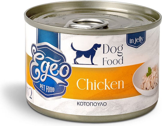 Egeo Pet Food Hrană Umedă pentru Câini în Conservă cu Pui 160gr