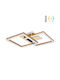 Keskor Modern Ceiling Mount Light with Integrated LED in Gold color 74pcs