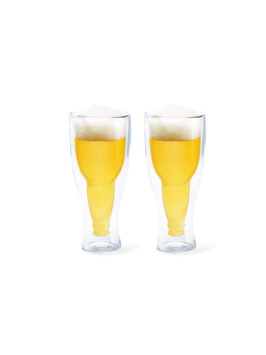 Balvi Gläser-Set Bier, μπίρας aus Glas 400ml 2Stück