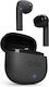 SBS One Color In-ear Bluetooth Handsfree Ακουστικά με Θήκη Φόρτισης Μαύρα