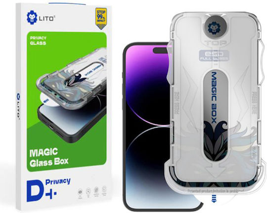 Lito Magic Glass Box D+ Tools Privacy Tempered Glass (iPhone 15 Pro)