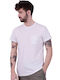 Solid Herren T-Shirt Kurzarm White