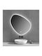 Gloria Valentina Bathroom Mirror Led Touch made of Plastic 70x80cm